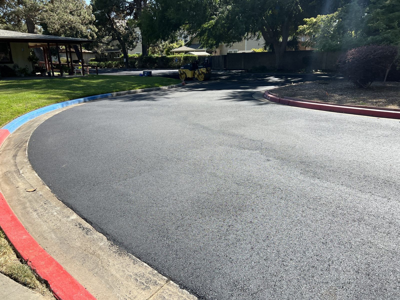 Repaved residential street